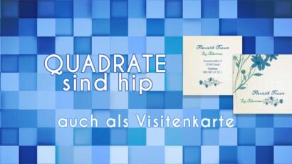 Quadratische Visitenkarten
