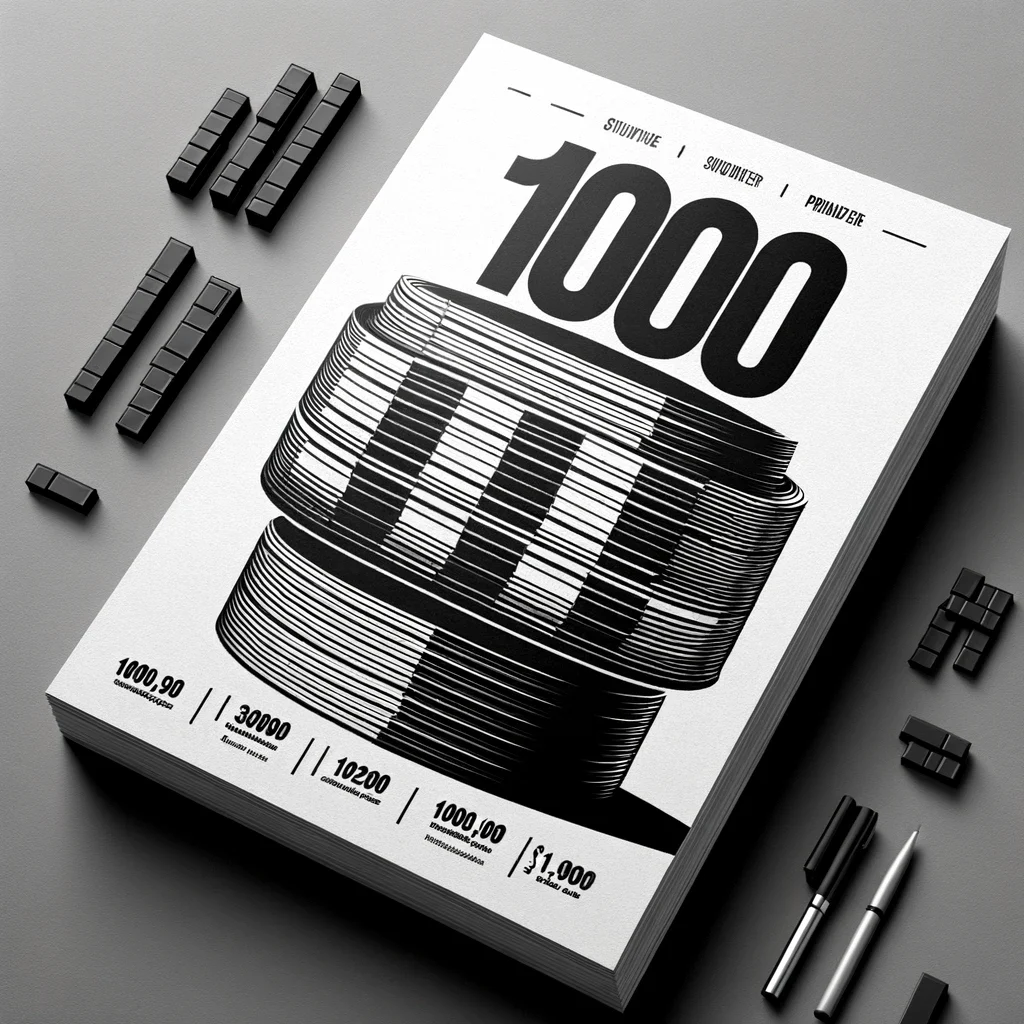 1000 s/w A4 Drucke